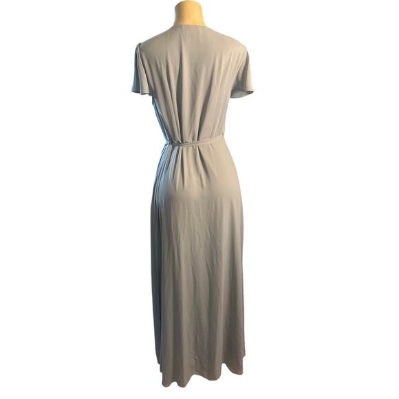 Women L Show Me Your Mumu Noelle Wrap Dress Bridesmaid Wedding Flutter Slv - Picture 5 of 7